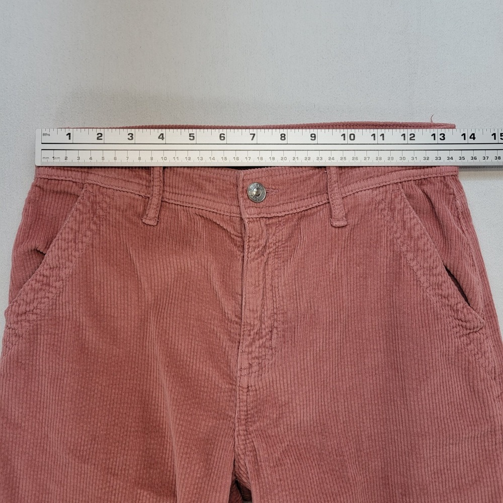 American Eagle Pants Womens 0 Pink Corduroy Baggy Wide Leg High Rise Cargo - Picture 9 of 12